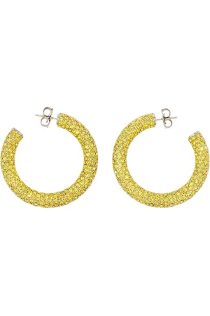 Amina Muaddi Damen, Accessories, Gelb, ONE SIZEGröße: