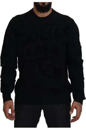 Dolce & Gabbana Herren, Sweatshirts & Hoodies, Schwarzk, SGröße:
