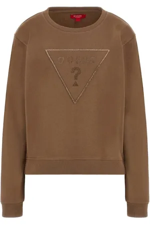 Guess Damen, Sweatshirts & Hoodies, Braun, LGröße: