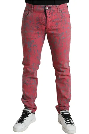 Dolce & Gabbana Herren, Jeans, Rot, MGröße: