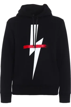 Neil Barrett Herren, Sweatshirts & Hoodies, Schwarzk, XSGröße: