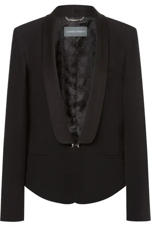 Alberta Ferretti Damen, Jacken, Schwarzk, LGröße: