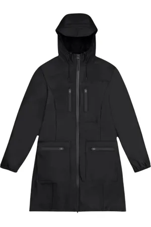 Rains Damen, Jacken, Schwarzk, MGröße: