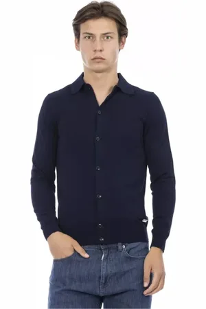 BALDININI Herren, Shirts, Blau, SGröße: