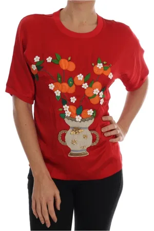 Dolce & Gabbana Damen, Oberteile, Rot, 3XSGröße: