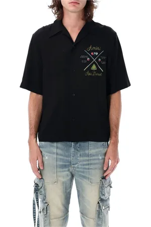 AMIRI Herren, Shirts, Schwarzk, MGröße: