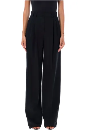 Saint Laurent Damen, Hosen, Schwarzk, MGröße: