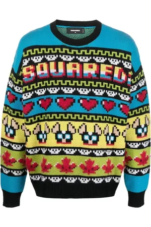 Dsquared2 Herren, Strickwaren, Mehrfarbig, LGröße: