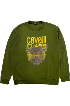 Roberto Cavalli Herren, Sweatshirts & Hoodies, Grün, MGröße: