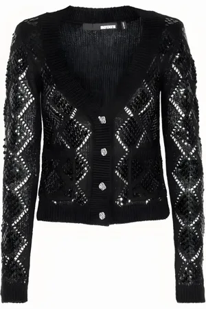 ROTATE Damen, Strickwaren, Schwarzk, MGröße: