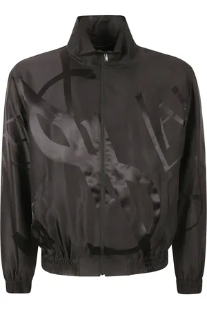 Saint Laurent Herren, Jacken, Schwarzk, MGröße: