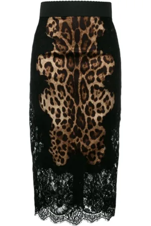 Dolce & Gabbana Damen, Röcke, Schwarzk, 2XSGröße: