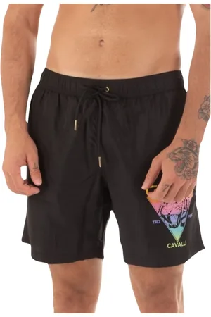 Roberto Cavalli Herren, Bademode, Schwarzk, XLGröße: