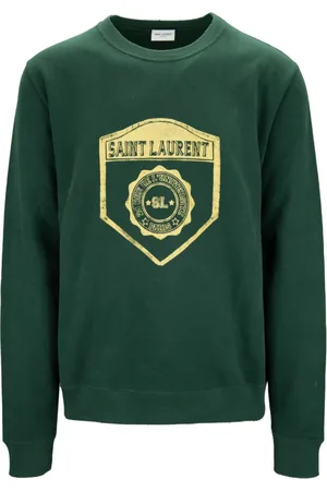 Saint Laurent Herren, Sweatshirts & Hoodies, Grün, XLGröße: