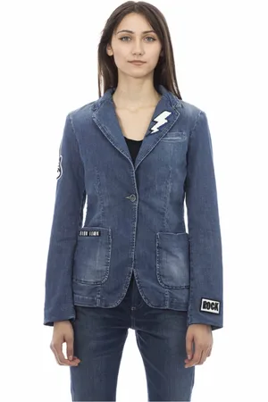BALDININI Damen, Jacken, Blau, 2XSGröße: