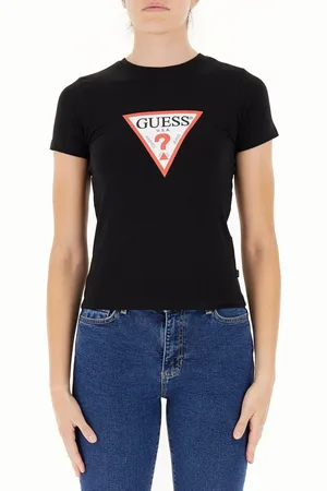 Guess Damen, Oberteile, Schwarzk, SGröße: