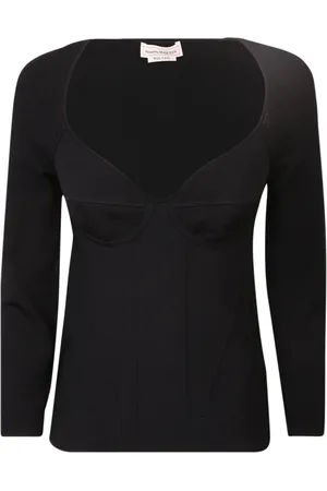 Alexander McQueen Damen, Oberteile, Schwarzk, MGröße: