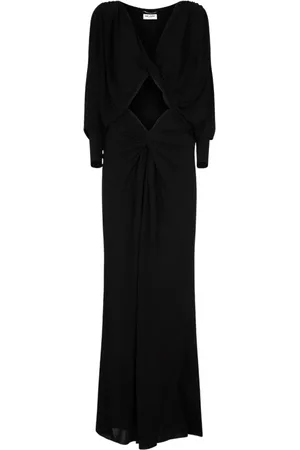 Saint Laurent Damen, Kleider, Schwarzk, MGröße: