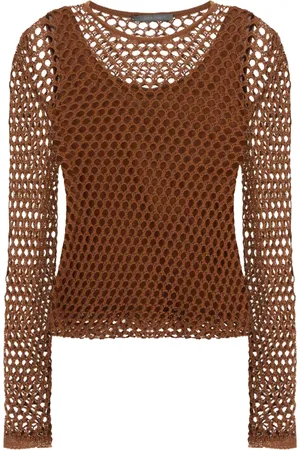 Alberta Ferretti Damen, Oberteile, Braun, XSGröße:
