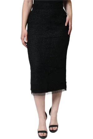 Dolce & Gabbana Damen, Röcke, Schwarzk, SGröße:
