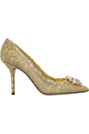 Dolce & Gabbana Damen, Schuhe, Gelb, 38 1/2 EUGröße: