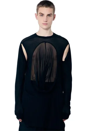 Rick Owens Herren, Oberteile, Schwarzk, LGröße: