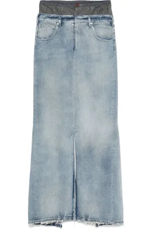 Maison Margiela Damen, Röcke, Blau, SGröße: