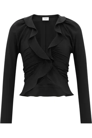 Saint Laurent Damen, Oberteile, Schwarzk, SGröße: