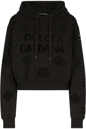 Dolce & Gabbana Damen, Sweatshirts & Hoodies, Schwarzk, XSGröße: