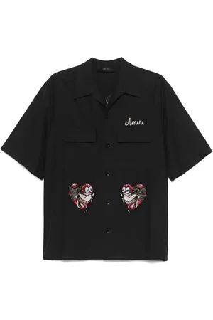 AMIRI Herren, Shirts, Schwarzk, SGröße: