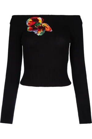 Alexander McQueen Damen, Oberteile, Schwarzk, SGröße: