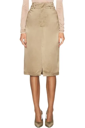Saint Laurent Damen, Röcke, Braun, MGröße: