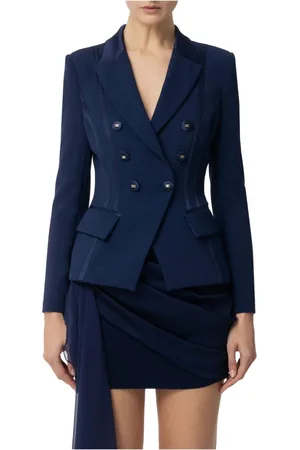 Elisabetta Franchi Damen, Jacken, Blau, LGröße: