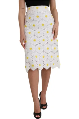 Dolce & Gabbana Damen, Röcke, Weiß, XSGröße: