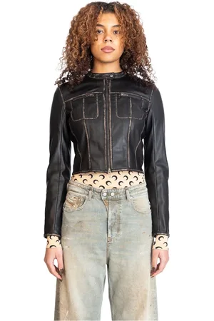 Diesel Damen, Jacken, Schwarzk, SGröße:
