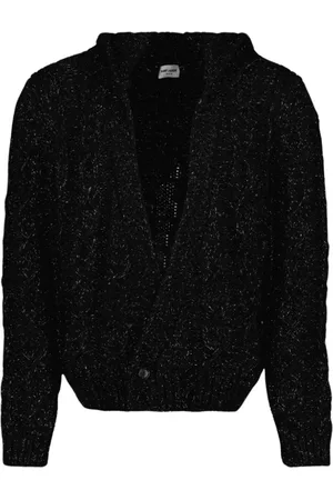 Saint Laurent Herren, Strickwaren, Schwarzk, SGröße: