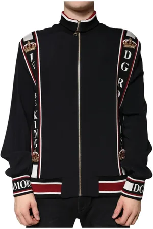 Dolce & Gabbana Herren, Sweatshirts & Hoodies, Schwarzk, XLGröße: