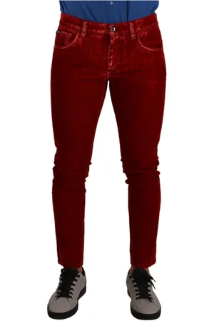 Dolce & Gabbana Herren, Jeans, Rot, MGröße: