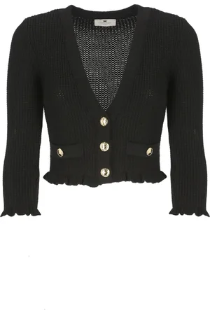 Elisabetta Franchi Damen, Strickwaren, Schwarzk, LGröße: