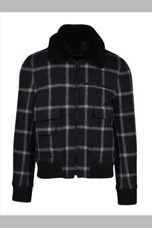 Saint Laurent Herren, Jacken, Schwarzk, MGröße:
