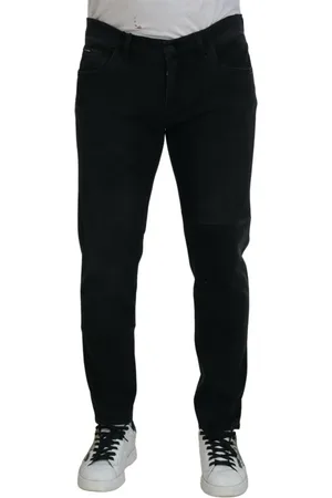 Dolce & Gabbana Herren, Jeans, Schwarzk, XLGröße: