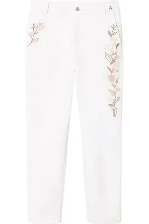 Twin-Set Damen, Hosen, Weiß, MGröße: