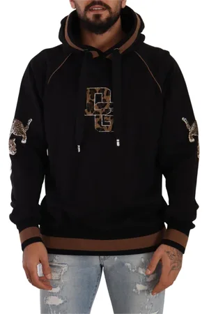 Dolce & Gabbana Herren, Sweatshirts & Hoodies, Schwarzk, XLGröße:
