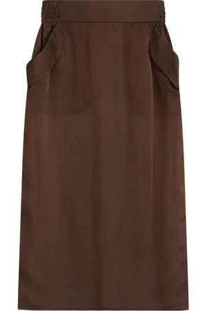 Saint Laurent Damen, Röcke, Braun, MGröße: