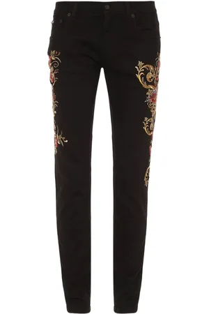 Dolce & Gabbana Herren, Jeans, Schwarzk, LGröße:
