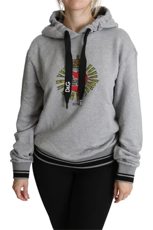 Dolce & Gabbana Damen, Sweatshirts & Hoodies, Grau, 2XSGröße: