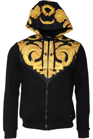 VERSACE Herren, Sweatshirts & Hoodies, Schwarzk, MGröße: