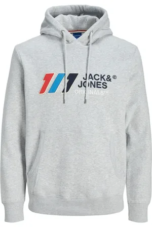JACK & JONES Herren, Sweatshirts & Hoodies, Grau, MGröße: