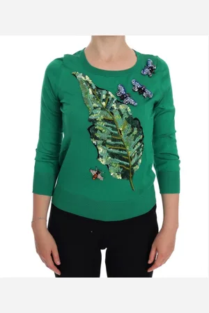 Dolce & Gabbana Damen, Sweatshirts & Hoodies, Grün, 3XSGröße:
