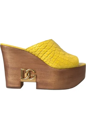 Dolce & Gabbana Damen, Schuhe, Gelb, 36 1/2 EUGröße: